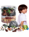 WOOPIE Zestaw Figurki Zwierzęta Safari 34 szt.
