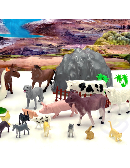 WOOPIE Zestaw Figurki Zwierzęta Farma 34 szt.