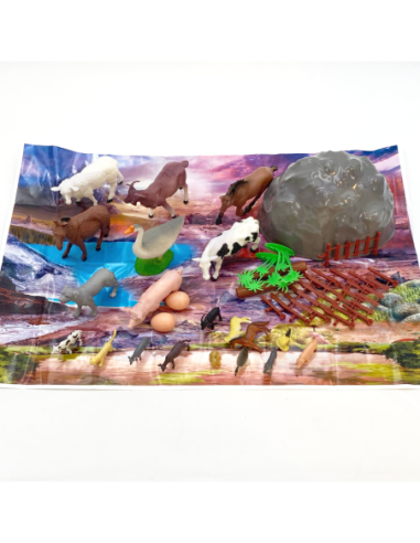 WOOPIE Zestaw Figurki Zwierzęta Farma 34 szt.