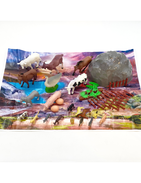 WOOPIE Zestaw Figurki Zwierzęta Farma 34 szt.