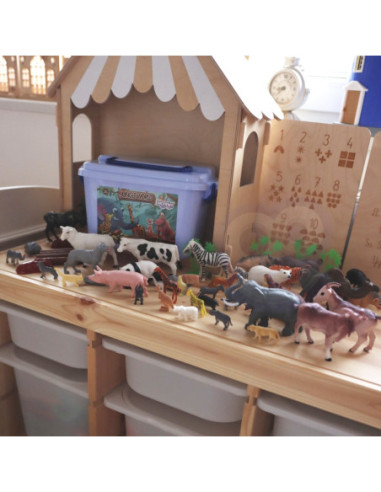 WOOPIE Zestaw Figurki Zwierzęta XXL 58 szt.