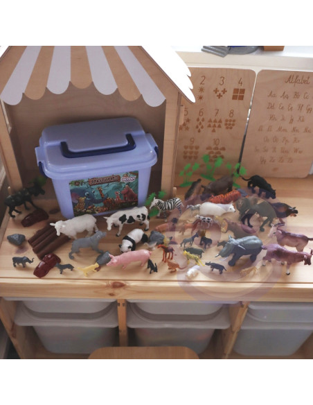 WOOPIE Zestaw Figurki Zwierzęta XXL 58 szt.