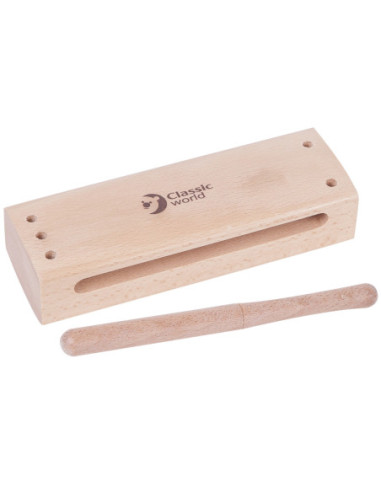 CLASSIC WORLD EDU Instrument Perkusyjny Wooden Block (Pudełko akustyczne)