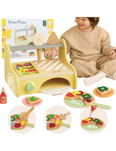 CLASSIC WORLD Drewniany Piec do Pizzy Oven Pizza 3+ FSC