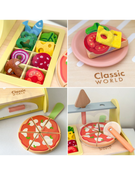 CLASSIC WORLD Drewniany Piec do Pizzy Oven Pizza 3+ FSC