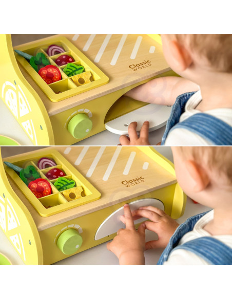 CLASSIC WORLD Drewniany Piec do Pizzy Oven Pizza 3+ FSC