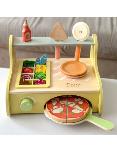 CLASSIC WORLD Drewniany Piec do Pizzy Oven Pizza 3+ FSC