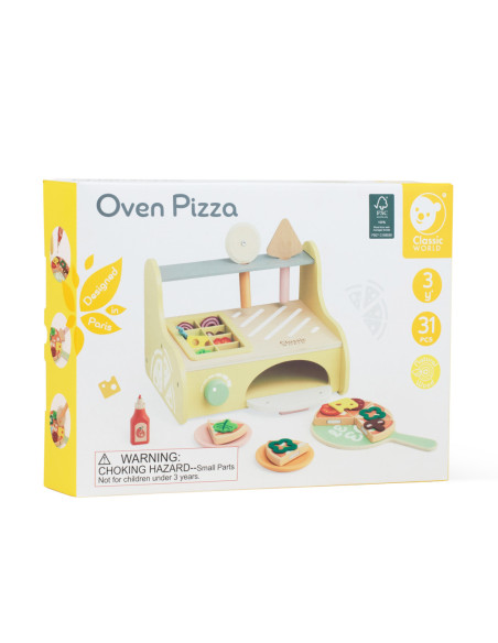 CLASSIC WORLD Drewniany Piec do Pizzy Oven Pizza 3+ FSC