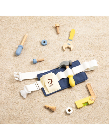 CLASSIC WORLD Zestaw Małego Majsterkowicza Pas z Narzędziami 13 el. FSC