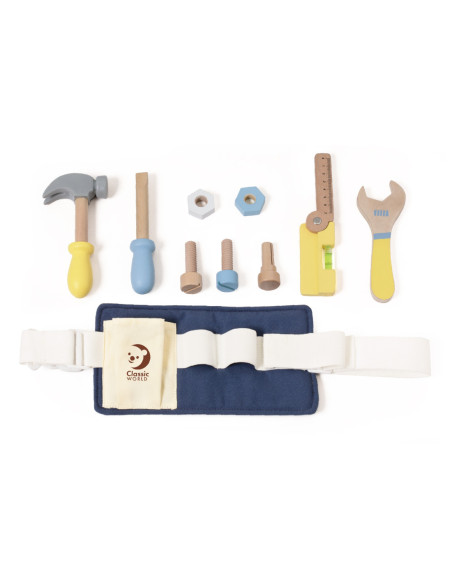 CLASSIC WORLD Zestaw Małego Majsterkowicza Pas z Narzędziami 13 el. FSC
