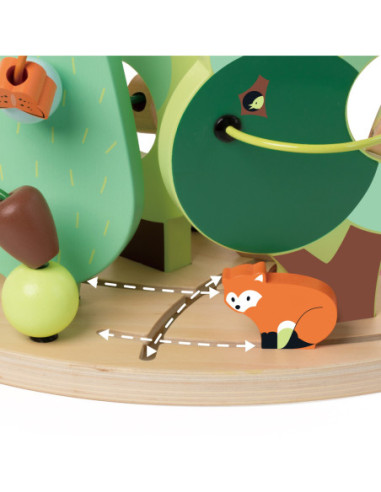 CLASSIC WORLD Edukacyjny Labirynt Przeplatanka Forest Life 18m+ FSC