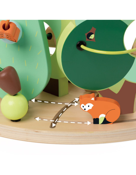 CLASSIC WORLD Edukacyjny Labirynt Przeplatanka Forest Life 18m+ FSC