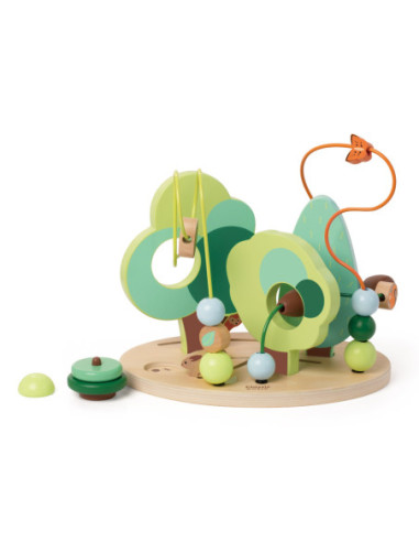 CLASSIC WORLD Edukacyjny Labirynt Przeplatanka Forest Life 18m+ FSC