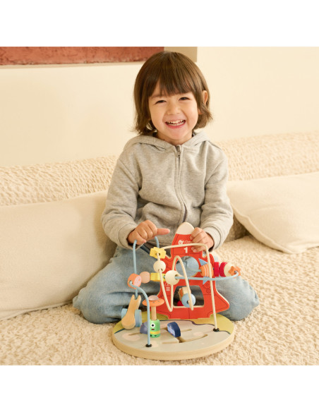 CLASSIC WORLD Edukacyjny Labirynt Przeplatanka Space Orbits Beads 18m+ FSC