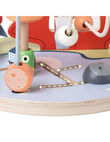 CLASSIC WORLD Edukacyjny Labirynt Przeplatanka Space Orbits Beads 18m+ FSC