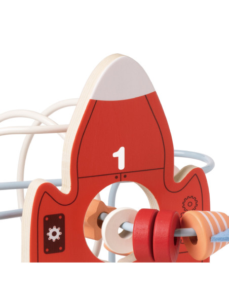 CLASSIC WORLD Edukacyjny Labirynt Przeplatanka Space Orbits Beads 18m+ FSC