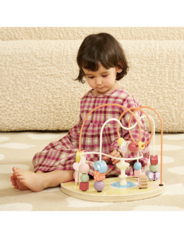 CLASSIC WORLD Edukacyjny Labirynt Przeplatanka Grace Garden Beads 18m+ FSC