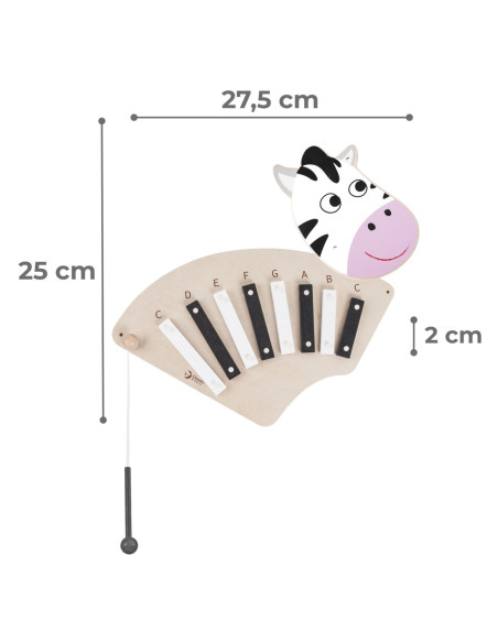 CLASSIC WORLD EDU Muzyczna Tablica Ścienna ZEBRA