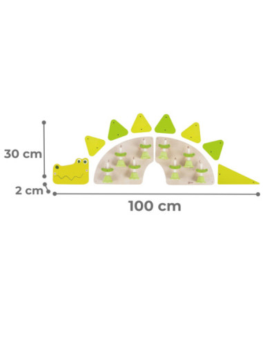 CLASSIC WORLD EDU Muzyczna Tablica XL Ścienna KROKODYLEK
