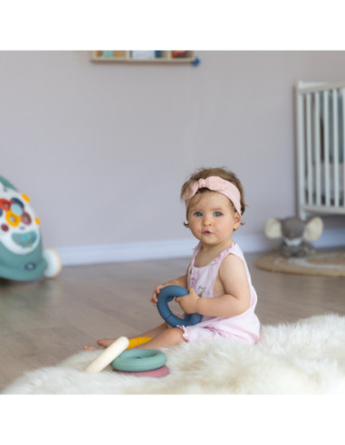 Smoby Little Krążki Edukacyjne Układanka Kółka dla Dzieci 12 elementów