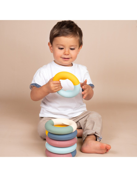 Smoby Little Krążki Edukacyjne Układanka Kółka dla Dzieci 12 elementów