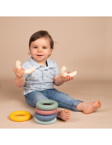 Smoby Little Krążki Edukacyjne Układanka Kółka dla Dzieci 12 elementów