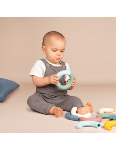 Smoby Little Krążki Edukacyjne Układanka Kółka dla Dzieci 12 elementów