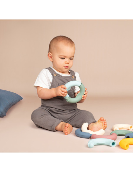 Smoby Little Krążki Edukacyjne Układanka Kółka dla Dzieci 12 elementów