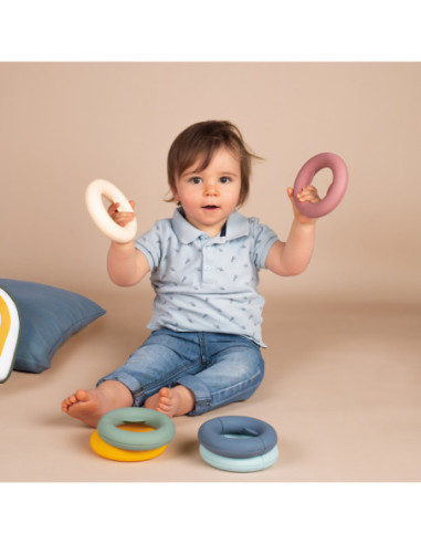 Smoby Little Krążki Edukacyjne Układanka Kółka dla Dzieci 12 elementów