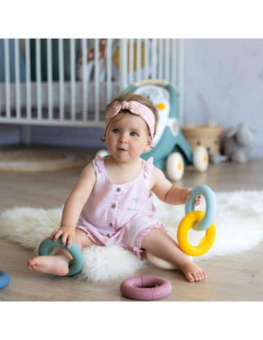 Smoby Little Krążki Edukacyjne Układanka Kółka dla Dzieci 12 elementów