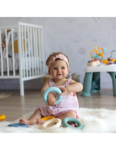 Smoby Little Krążki Edukacyjne Układanka Kółka dla Dzieci 12 elementów