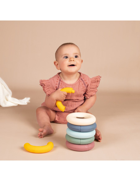 Smoby Little Krążki Edukacyjne Układanka Kółka dla Dzieci 12 elementów