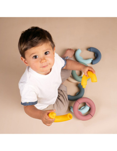 Smoby Little Krążki Edukacyjne Układanka Kółka dla Dzieci 12 elementów