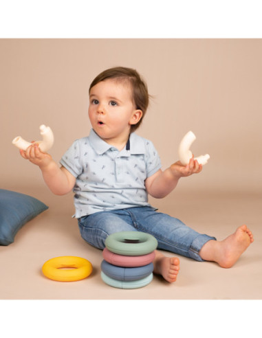Smoby Little Krążki Edukacyjne Układanka Kółka dla Dzieci 12 elementów