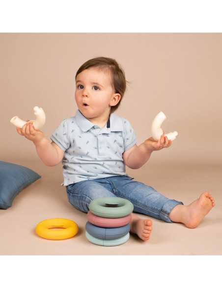 Smoby Little Krążki Edukacyjne Układanka Kółka dla Dzieci 12 elementów