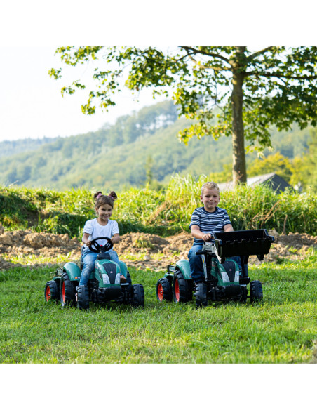 FALK Traktor Landini Niebieski na Pedały z Przyczepką od 3 Lat