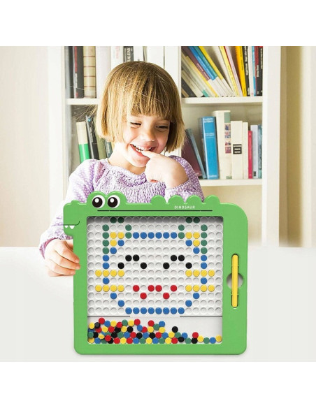 WOOPIE Tablica Magnetyczna dla Dzieci Montessori MagPad Dinozaur