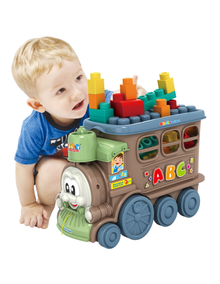 WOOPIE Duży Pociąg Kolejka Ciuchcia Klocki