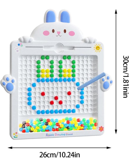 WOOPIE Tablica Magnetyczna dla Dzieci Montessori MagPad Królik