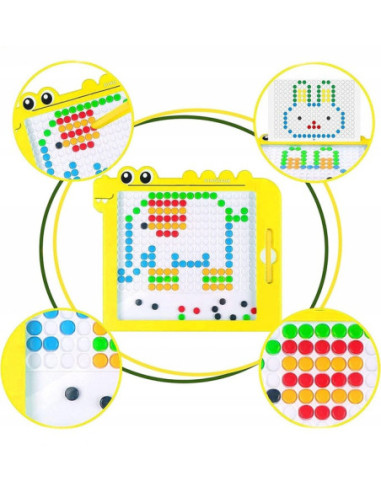 WOOPIE Tablica Magnetyczna dla Dzieci Montessori MagPad Dinozaur