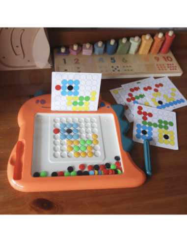 WOOPIE Tablica Magnetyczna dla Dzieci Montessori MagPad Dinozaur