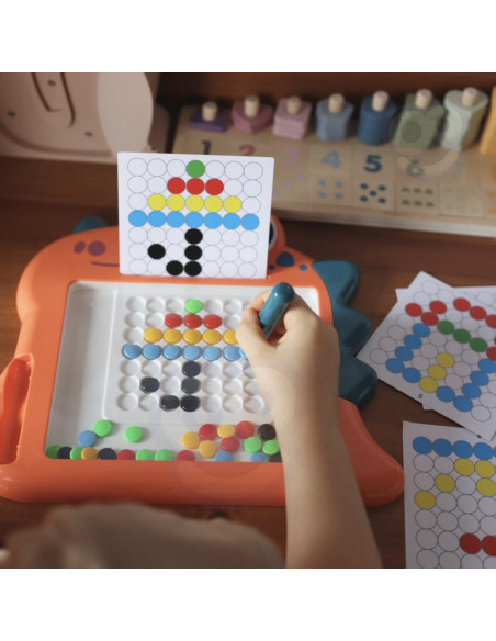WOOPIE Tablica Magnetyczna dla Dzieci Montessori MagPad Dinozaur