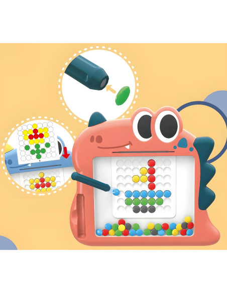 WOOPIE Tablica Magnetyczna dla Dzieci Montessori MagPad Dinozaur