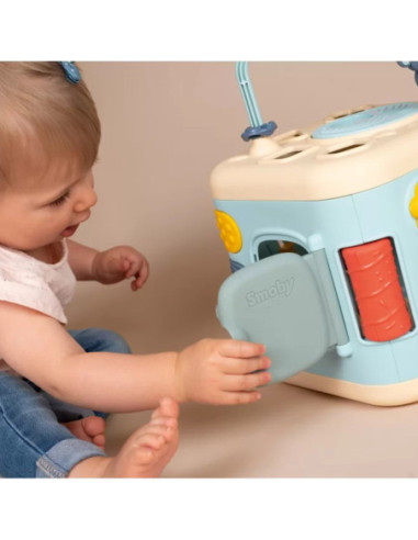 Smoby Little Sensoryczna Kostka Aktywności dla Dzieci Sorter Labirynt 13w1