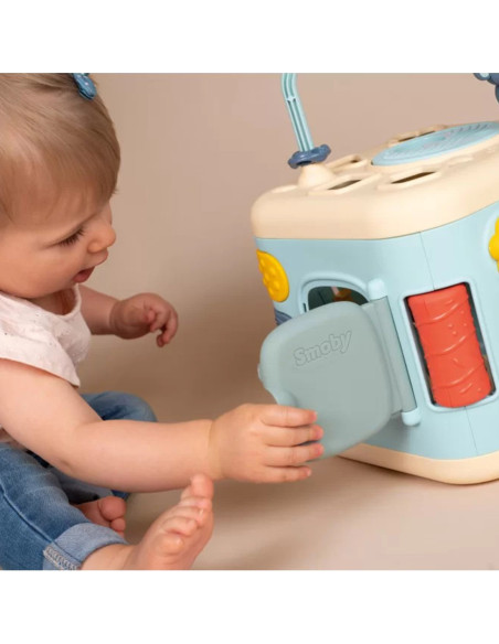 Smoby Little Sensoryczna Kostka Aktywności dla Dzieci Sorter Labirynt 13w1