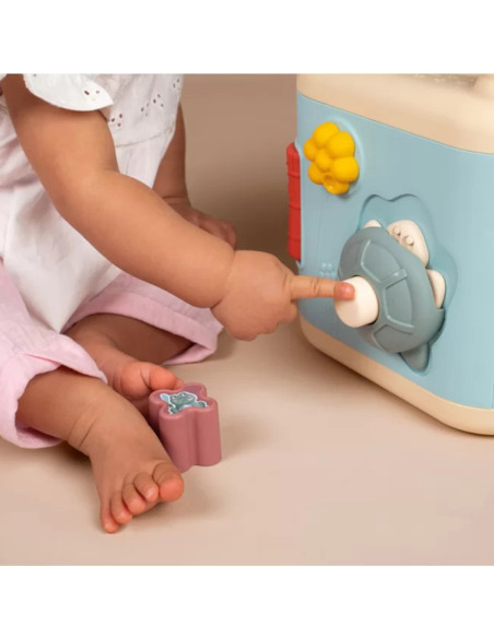 Smoby Little Sensoryczna Kostka Aktywności dla Dzieci Sorter Labirynt 13w1