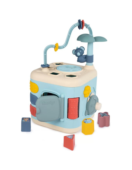 Smoby Little Sensoryczna Kostka Aktywności dla Dzieci Sorter Labirynt 13w1