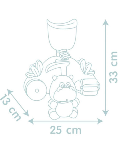 Smoby Little Zabawka Motoryczna dla Dzieci Hipopotam do Kąpieli