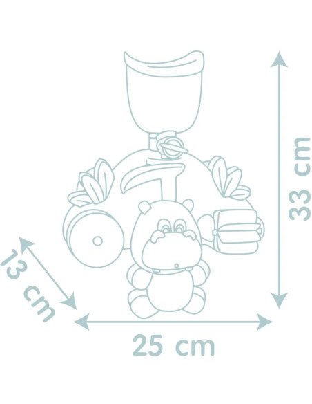 Smoby Little Zabawka Motoryczna dla Dzieci Hipopotam do Kąpieli
