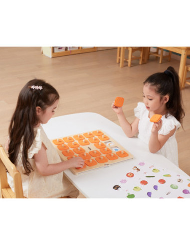 Viga Memory Gra Pamięciowa Zgadnij Obrazki 10 Kart Montessori Duża